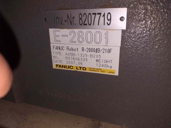 2007 ファナック R-2000 /210F 一般産業用ロボット