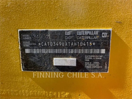 2019 CAT 349D2L