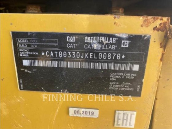 2019 CAT 330-07