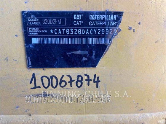 2018 CAT 320D2FMLL