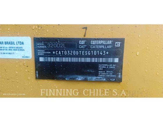 2018 CAT 320D2L