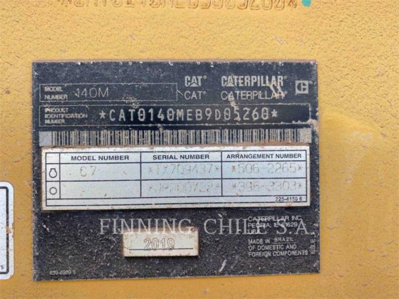 2019 CAT 140M