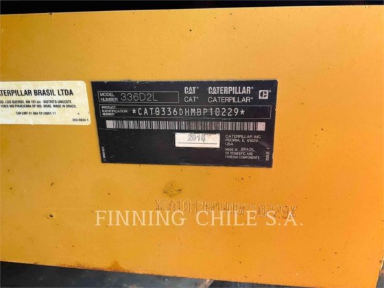 2018 CAT 336D2L