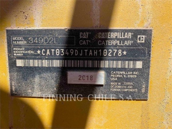 2018 CAT 349D2L