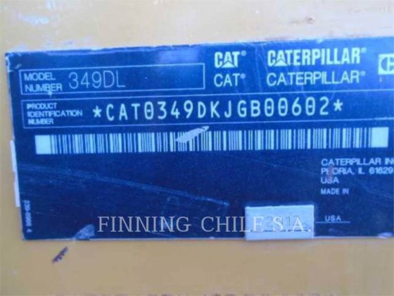 2012 CAT 349DL