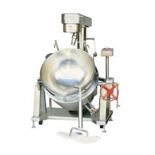 80/150公升锅子手摇倾倒加热搅拌机