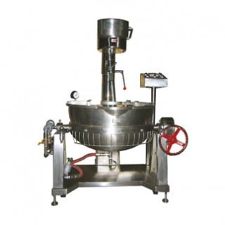 80/150公升锅子手摇倾倒加热搅拌机