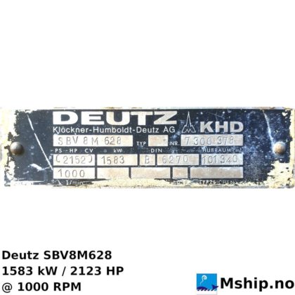 1986 Deutz SBV8M628