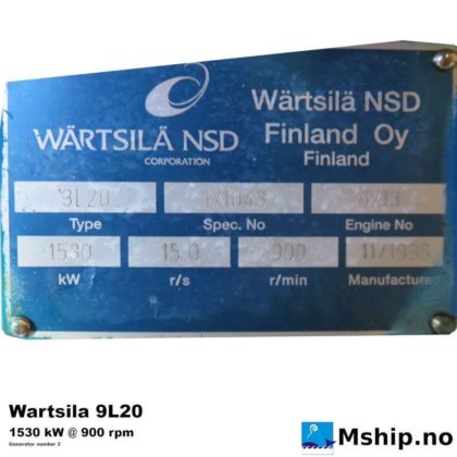 1998 Wärtsilä 9L20
