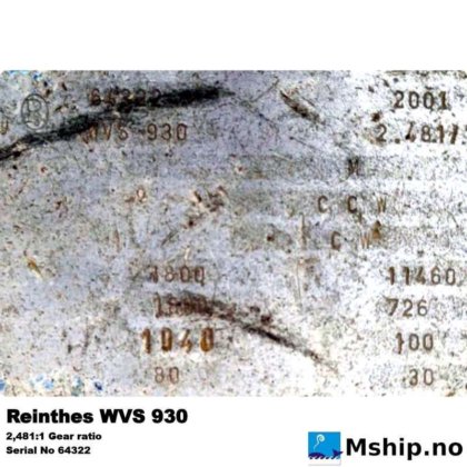 2001 REINTJES WVS 930