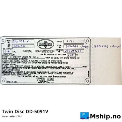 Twin Disc DD-5091V