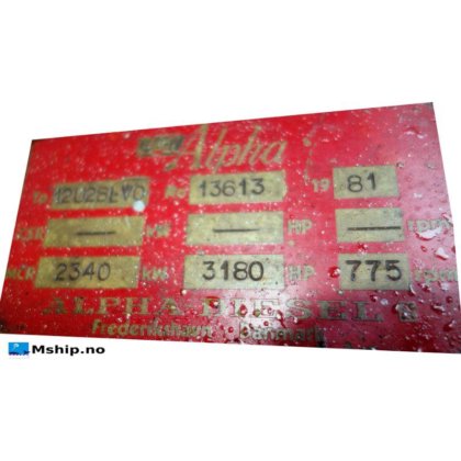 1981 B&W Alpha 12U28L-VO