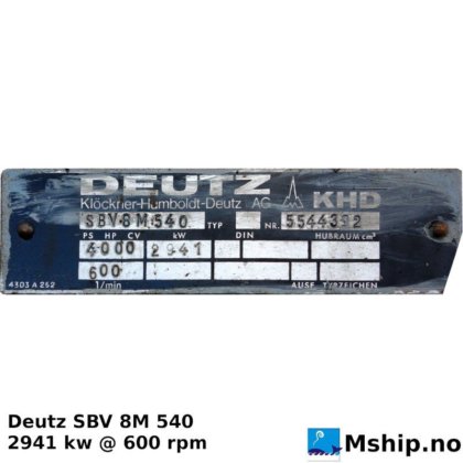 Deutz SBV 8M 540