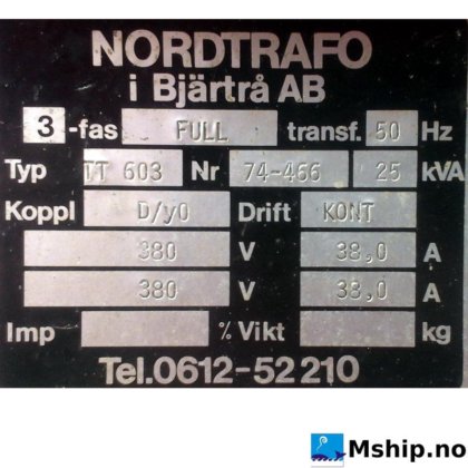 Nordtrafo TT 603