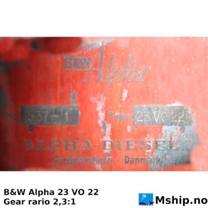 B&W Alpha 23 VO 22