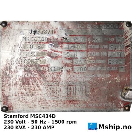 2001 Stamford MSC434D