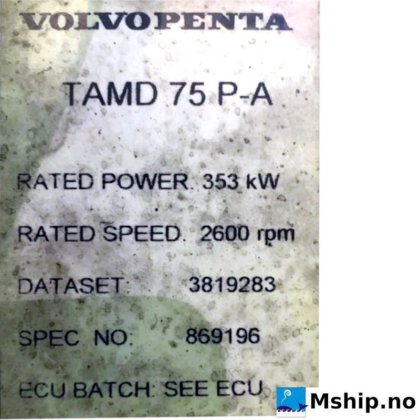 2002 Volvo Penta TAMD 75