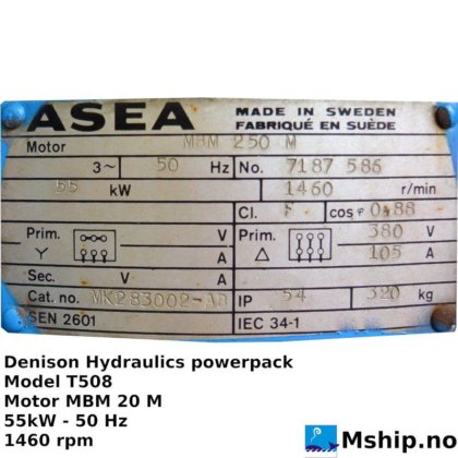 油圧パワーパック 55 kW