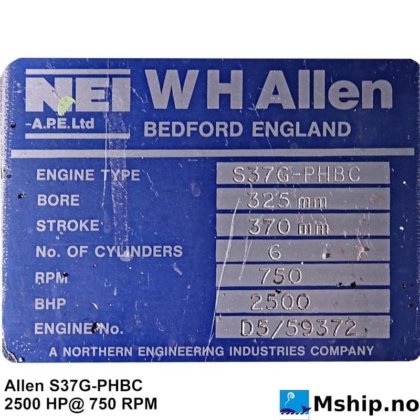 Allen Diesel S37G-PHBC