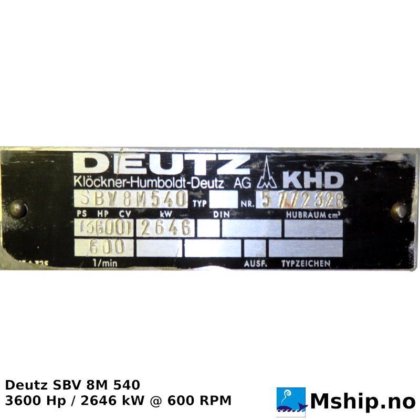 Deutz SBV 8M 540