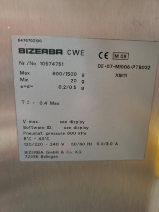 Bizerba 重量检测机