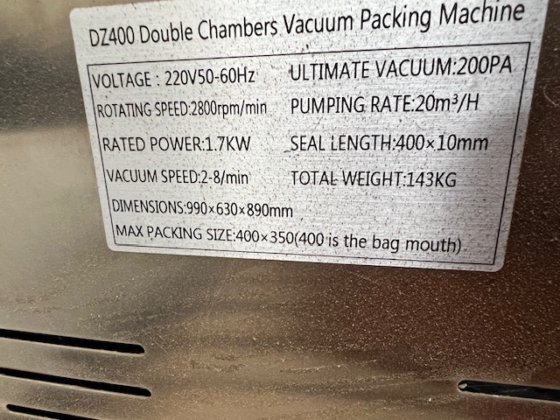 迷你双室真空包装机