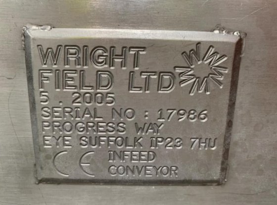 莱特菲尔德 1000 毫米油炸机进料输送机