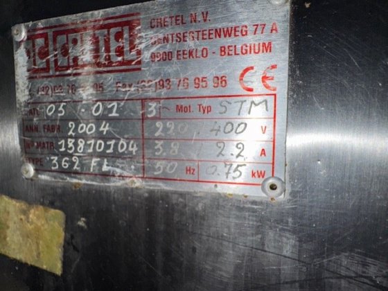 2004 Cretel 362 FL 鱼类剥皮机