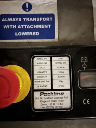 2018 Packline 卷盘升降机