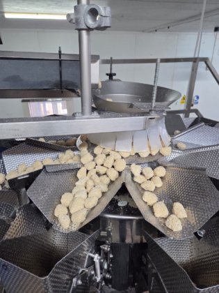 配备 Sandiacre 装袋机的 Ishida 多头称重机