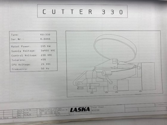 ラスカ 330ltr 真空ボウルチョッパー