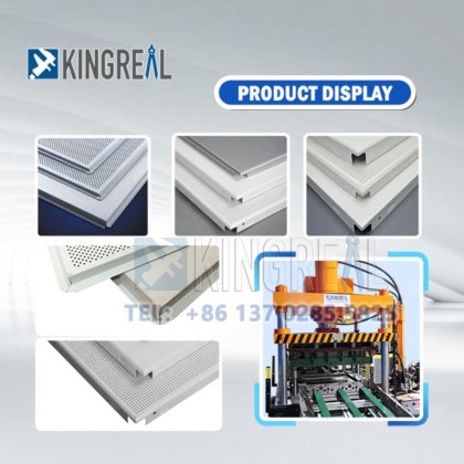 全自动 60X60CM 方形金属天花板瓦生产线