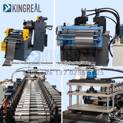 超市货架面板滚压成型机