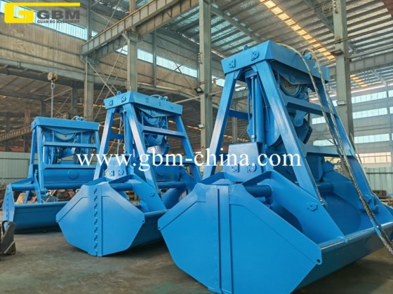 25t 容量 6-12cbm バルク貨物用油圧式リモートコントロールグラブ