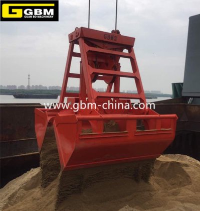 6-12立方米液压无线电遥控抓斗，适用于散货船抓斗，带单绳