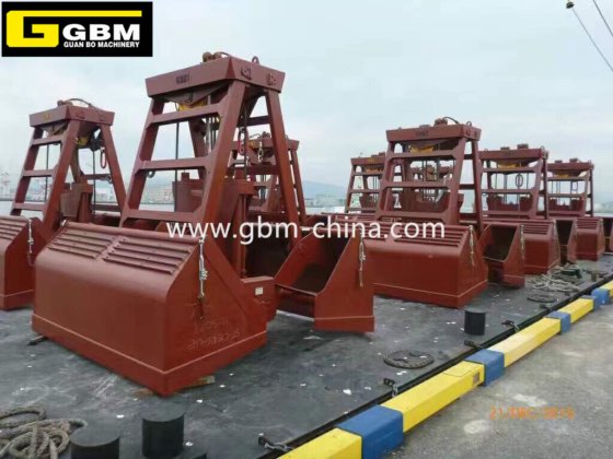 6-12立方米液压无线电遥控抓斗，适用于散货船抓斗，带单绳