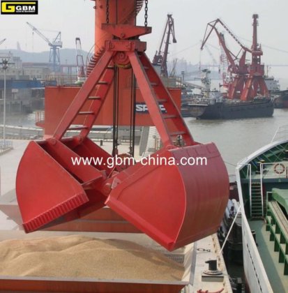 バルク貨物用20cbm電動油圧式グラブ