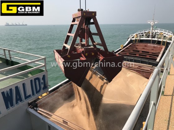 12cbm无线遥控防漏抓斗，适用于25吨船用起重机