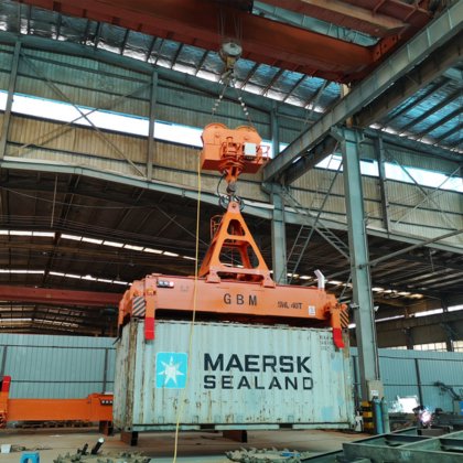 Gbm高效电动液压伸缩式集装箱吊具