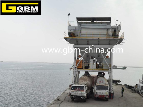 カメルーン港の50cbm港エコホッパーの設置集塵ホッパー