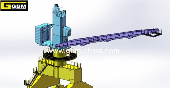 Gbmレール搭載型20t35m移動式港湾クレーン