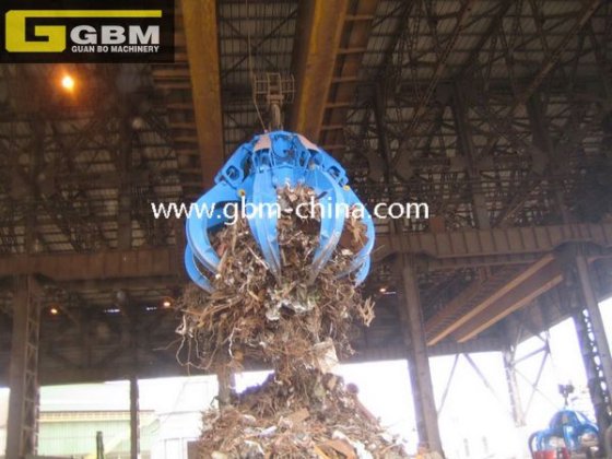 高效GBM电动液压废钢橘皮抓斗