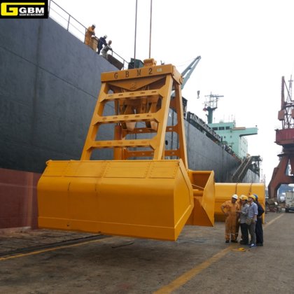 中国の有名ブランド、バルク貨物用リモコン式クラムシェル油圧式グラブ