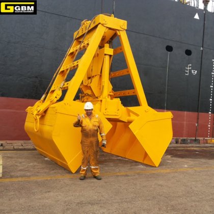 中国の有名ブランド、バルク貨物用リモコン式クラムシェル油圧式グラブ