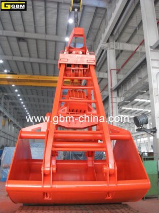15吨四绳船用起重机抓斗机械