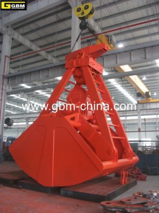 15吨四绳船用起重机抓斗机械