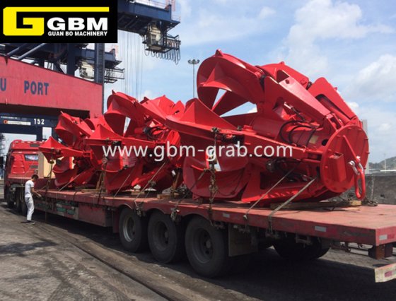 Gbm 电动液压橙色抓斗