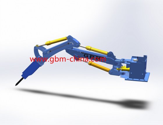 高效固定式岩石破碎臂