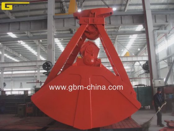 20吨四绳船用起重机抓斗