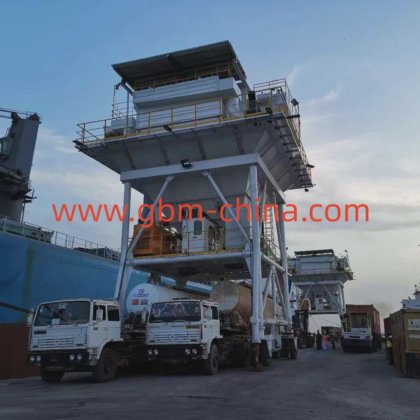 50 M3 産業用バルク材料処理モバイル肥料ホッパー港湾用